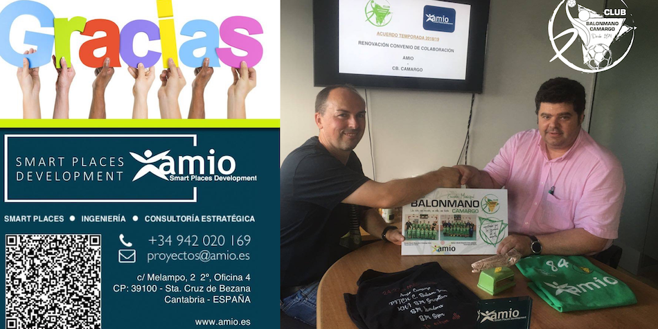 CB. CAMARGO y AMIO renuevan su acuerdo de colaboración para la temporada 2018:19., amio, balonmano camargo, camarGO, santander, camargo